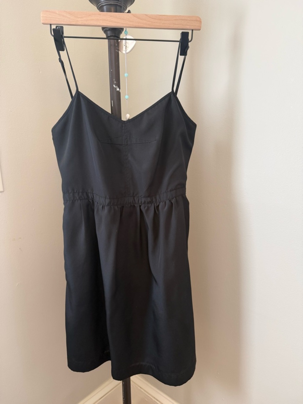 J. Crew Black Slip Dress